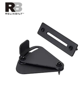 lot 6905 image: RELIABILT Matte black Indoor Single Barn door lock
