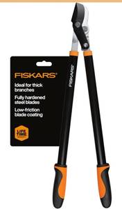 lot 6922 image: Fiskars 28-Inch Power-Lever Garden Bypass Lopper and Tree Trimmer,