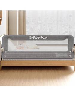lot 6924 image: Foldable Bed Rail for Toddlers, 78.3in Reinforced Carbon Steel Frame&Connectors,