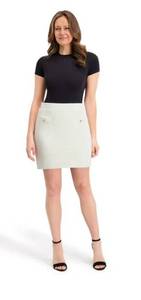 lot 6979 image: French Connection Womens Mini Sweater Skirt Large