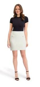 lot 8002 image: French Connection Womens Mini Sweater Skirt Small