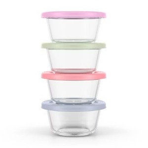 lot 3018 image: Ello Everyday 4pk 2c Round Food Storage Container Set