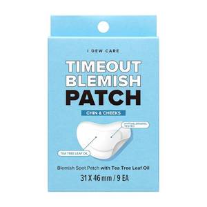 lot 3085 image: I DEW CARE Hydrocolloid Acne Patch-Blemish Chin, Tea Tree, 9 Count