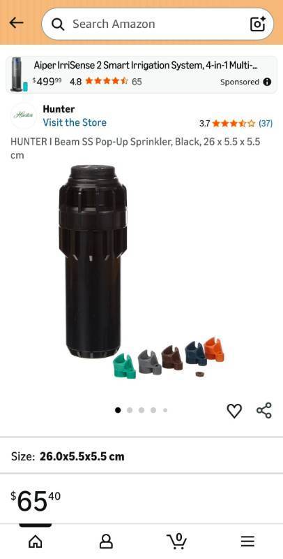 lot 40873 image: Hunter I Beam SS Pop-Up Sprinkler - Retail $65