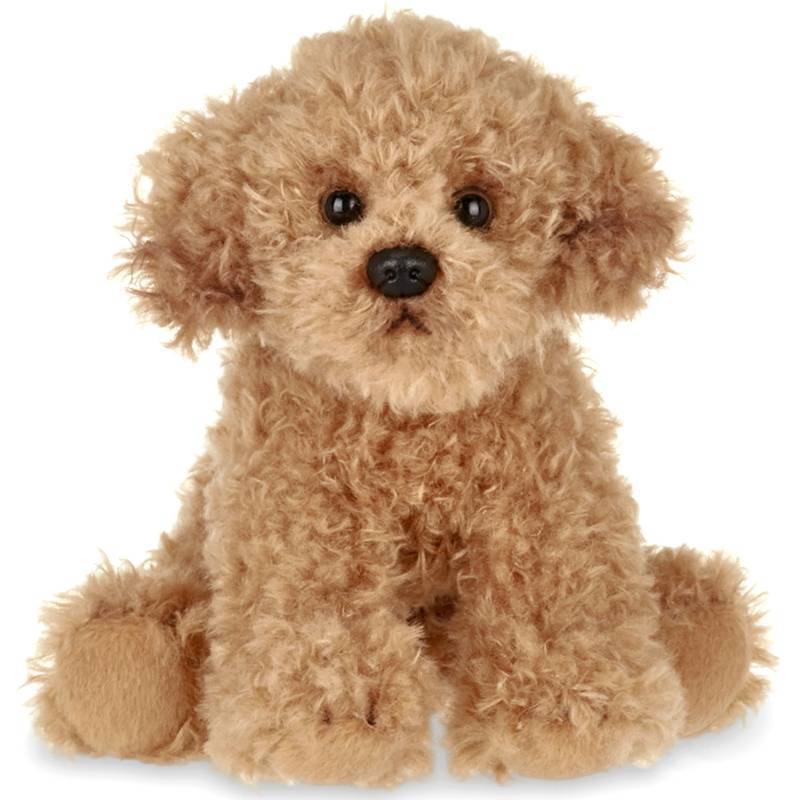 lot 40902 image: Bearington Dog Stuffed Animal - Puppy Realistic Stuffed Animals - Plush Dog Toys for Kids Goldendoodle Labradoodle Plushies - Caramel 6 Inch - Retail $20