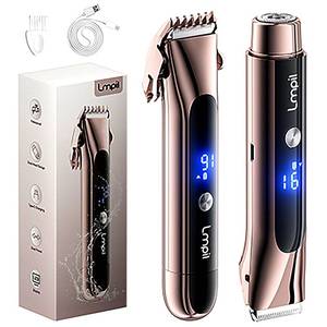 lot 22651 image: Bikini Trimmer for Women, 2-in-1 Electric Razor with Dual Heads - Retail $41