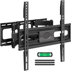 lot 33220 image: EconoMe TV Wall Mount for Most 32-65 inch Flat ScreenLED4K TVs, TV Mount with Swivel and Tilt Articulating Dual Arms, Full Motion Wall Mount up to 16 Stud, Max VESA 400X400mm, up to 99lbs - Retail $35