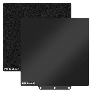 lot 41307 image: PEI Build Plate 235mm for Flashforge Adventurer 5M  AD5X,Double Sided SmoothTextured PEI Sheet Flexible Spring Steel Printing Bed Compatible with Flashforge Adventurer 5M 5M Pro AD5X 3D Printers - Retail $18