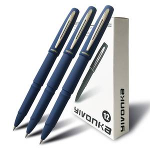 lot 41315 image: YIVONKA Rollerball Pens Gel ink Pens office pens learning pens, blue ink,Line width 0.5mm,Pack of 12 (Blue-0.5mm-12Pack) - Retail $13