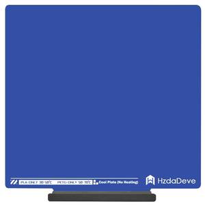lot 41326 image: HzdaDeve Upgraded Cool Plate with Handle for AD5X5M5M Pro Cold Low Temperature Build Plate Double Sided Smooth Board Sheet Bed PEI Platform for FLASHFORGE 3D Printer (No HeatingNo Glue Required) - Retail $21