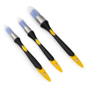 lot 41339 image: Mister Rui Trim Brush Set, 3 Pcs Paint Brushes for Painting Walls, Trim Paint Brush, Small Paint Brush, Small Brushes for Painting, 58, 34 and 1 - Retail $8