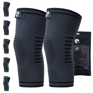 lot 41341 image: Pro Gear Labs Knee Compression Sleeves for Men & Women 2-Pack Black Knee Brace for Running, Arthritis, Meniscus Tear, ACL, Workout �� Support for Knee Pain Relief (Black, XXX-Large) - Retail $18