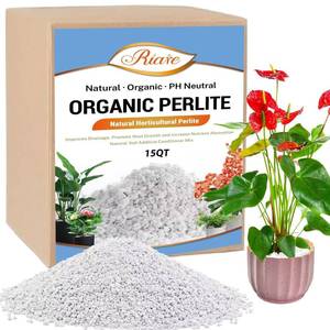 lot 44690 image: Riare 15 Quarts Organic Perlite for Plants - Horticultural Perlite Soil Amendment for Plants Potting Mix, Natural Chunky Perlite Soil Additive Conditioner Improve Root Growth, Drainage and Ventilation - Retail $21