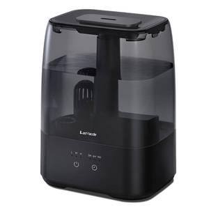 lot 44707 image: LasVacde Top Fill Humidifiers for Bedroom, 4.0L Tank Cool Mist Humidifiers for Large Room, 40H Runtime, 28dB Quiet Ultrasonic Air Humidifier for Home, Plants with 9H Timer, Aroma Tray - Retail $31