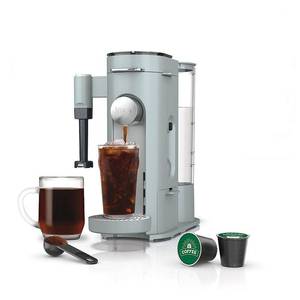 Ninja Pods & Grounds Specialty Single-Serve Coffee Maker  K-Cup Pod Compatible  Built-In Milk Frother  6-oz. Cup to 24-oz. Travel Mug Sizes  Iced Coffee Maker  Blue  PB051GB - Retail: $138