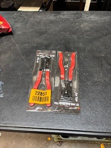 lot 22851 image: 2- CV Joint boot clamp plier