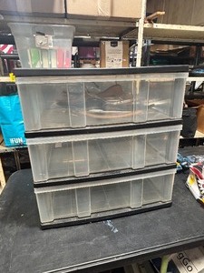 lot 22865 image: 3 drawer storage bin