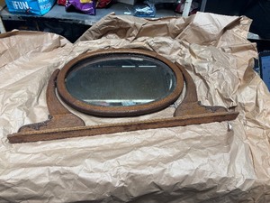 lot 22867 image: Antique mirror swivel mirrror