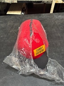 lot 22881 image: New - 12 - SM-MD - Red & Black Fitted Hats.