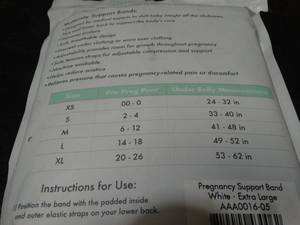 lot 22819 image: XL Pregnancy Support Band
