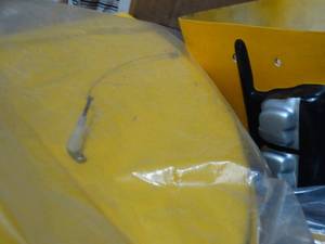lot 22822 image: box full of misc RC plane parts