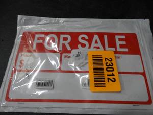 lot 23012 image: New Pack of For Sale Signs