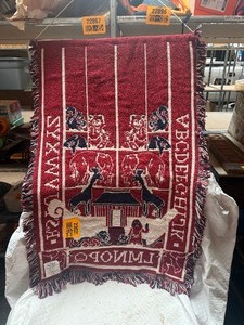 lot 23021 image: Vintage Tapestry of Noahs Ark w ABCs