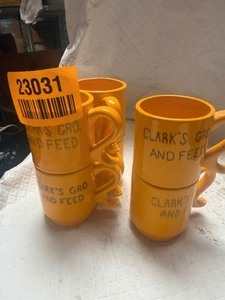 lot 23031 image: Clarks Grow & Feed Mugs