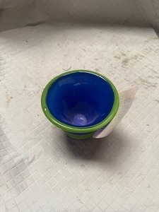 lot 23053 image: Unique Blue & Green Bowl