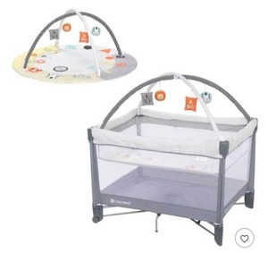 lot 1208 image: Play Suite 3-in-1 Quick-Fold Playard with Baby Gym Quartz Slove