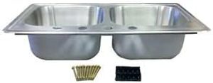 lot 1213 image: $200 33 X 19 X 8 Extra Deep Mobile Home Kitchen Sink