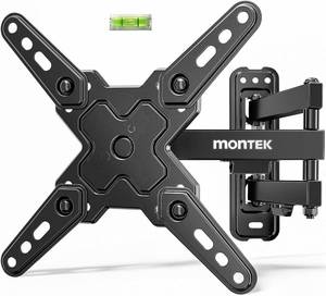 lot 1214 image: monTEK Full Motion TV Wall Mount Bracket for Most 13-43 Inch LED LCD Flat Screen TVs & Monitors, Swivel Tilt Extension Rotation with Articulating Arms, TV Mount Max VESA 200x200mm, up to 44lbs