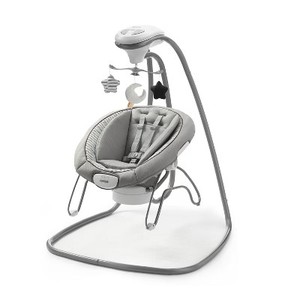 lot 1229 image: $190 Graco DuetConnect Deluxe Multi-Direction Baby Swing and Bouncer - Britton