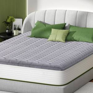 lot 1240 image: Premium Foam Twin Mattress Topper,Firm Mattress Topper for Back Pain,Provide Lasting Support,Thicken Bed Topper,Premium Gray(75 39Inches)
