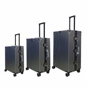 lot 1249 image: Lot of 3 Matching Suitcases PC ABS aluminum extra large - 24shopping