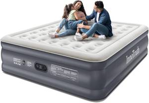 lot 1256 image: InnoTruth King Size Air Mattress with Built in Pump, Famiy Choice Award Winner, Inflatable Blow up Mattress, 18 Raised 2-4 Persons Family Air Bed for Guests & Home, Ideal for Temporary Use, 700 lbs