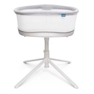 lot 1286 image: $400 HALO Innovations BassiNest Connected Swivel Sleeper 3.0 Smart Baby Bassinet - Gray