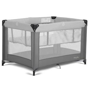 lot 1304 image: Portable Playard - 360  Mesh Visibility, Quick Folding Travel Friendly Design, Carry Bag and Foldable Mattress Pad Included, Compact and Lightweight - Gray