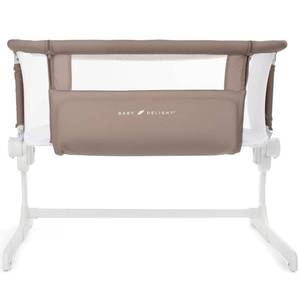 lot 2002 image: $190 Baby Delight Beside Me Dreamer Bassinet  Bedside Sleeper & Baby Bassinet  6-Position Height Adjustment  100% GOTS Certified Organic Cotton Fabric  Organic Mocha