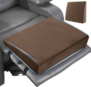 lot 2317 image: MABOZOO Wedge Recliner Leg Pillow, Foam Extra Large Foot Rest Cushion with Adjustable Straps, Recliner Footrest Extender Leg Elevation Pillow Wedge Pillow for Recliner, Bed, Sofa, Couch (Coffee)