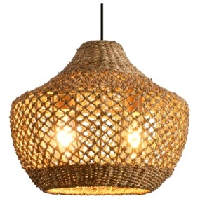 lot 2370 image: Rattan Pendant Light Fixtures,15.4