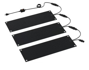 lot 2375 image: 3PCS Snow Melting Mats,20x30 Outdoor Heated Snow-melting Walkway Mat,Anti-Slip Rubber Mat for Winter Snow Removal,Electric Snow and Ice Heating Pads for Stairs,Sidewalks,Entrances,Doorways