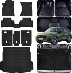 lot 2388 image: $120 Floor Mats for All New 2025 Audi Q5SQ5, TPE All Weather Protection Custom Fit Floor Liners & Cargo Liner & Backrest Mat for Audi Automotive Accessories