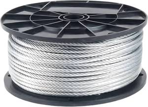 lot 2405 image: $119 Galvanized Aircraft Cable Wire Rope 38 7x19-150 ft Reel for DIY Cable Decking Railing System, Marine Grade