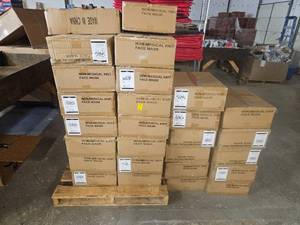lot 3633 image: Pallet of 41 Cases- 2 Pack Non Medical Knit Face Masks. 200 Units Per Case- Winning Bids Takes All