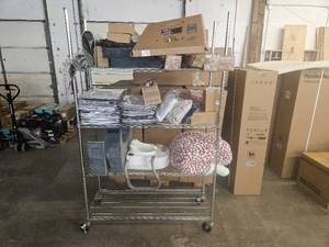 lot 3634 image: Mystery Rack Sold As Shown As Is- 100 or More Items. Rack NOT Included