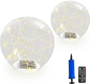 lot 4136 image: Floating Pool Lights Solar Powered, IP68 Waterproof Led Light up for Inground Pool with Remote, 14 Inch 3000K Warm White Inflatable Glow in The Dark Balls, Outdoor Ornaments, 4 pcs