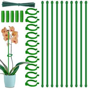 lot 32 image: 10Pcs Plant Support Stakes, 11inch Garden Orchid Sticks Extended to 3ft 4ft Orchid Sticks with Clips for Indoor Outdoor Plants,Garden Stakes for Tomato,Orchid,Vegetables,Monstera