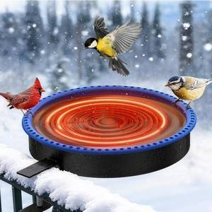 lot 42 image: Keten Bird Bath Heater, 100W Thermostatically Controlled Heated Bird Baths Bowl for Winter, Prevents Birdbath Water from Freezing Suitable for Outdoors Garden Yard Patio Lawn - Retail $40