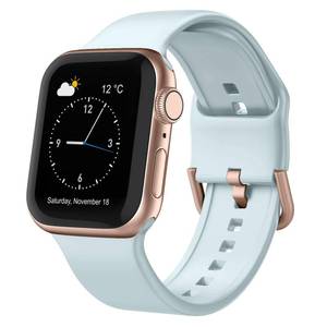lot 50 image: Sport Band Compatible with Apple Watch Bands 49mm 46mm 45mm 44mm 42mm 41mm 40mm 38mm, Soft Silicone Replacement Strap with Classic Clasp for iWatch Series 11 10 9 8 7 6 5 4 3 2 1 SE Ultra Women Men - Retail $9